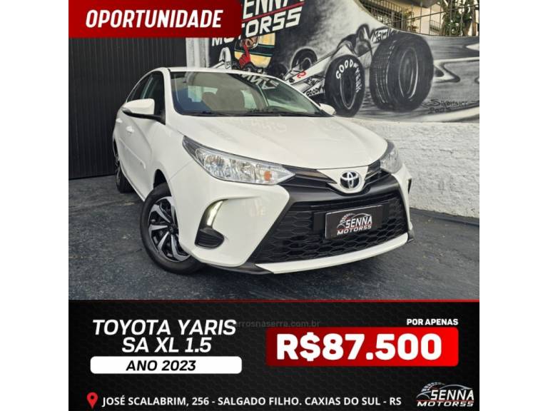 TOYOTA - YARIS - 2023/2023 - Branca - R$ 87.500,00